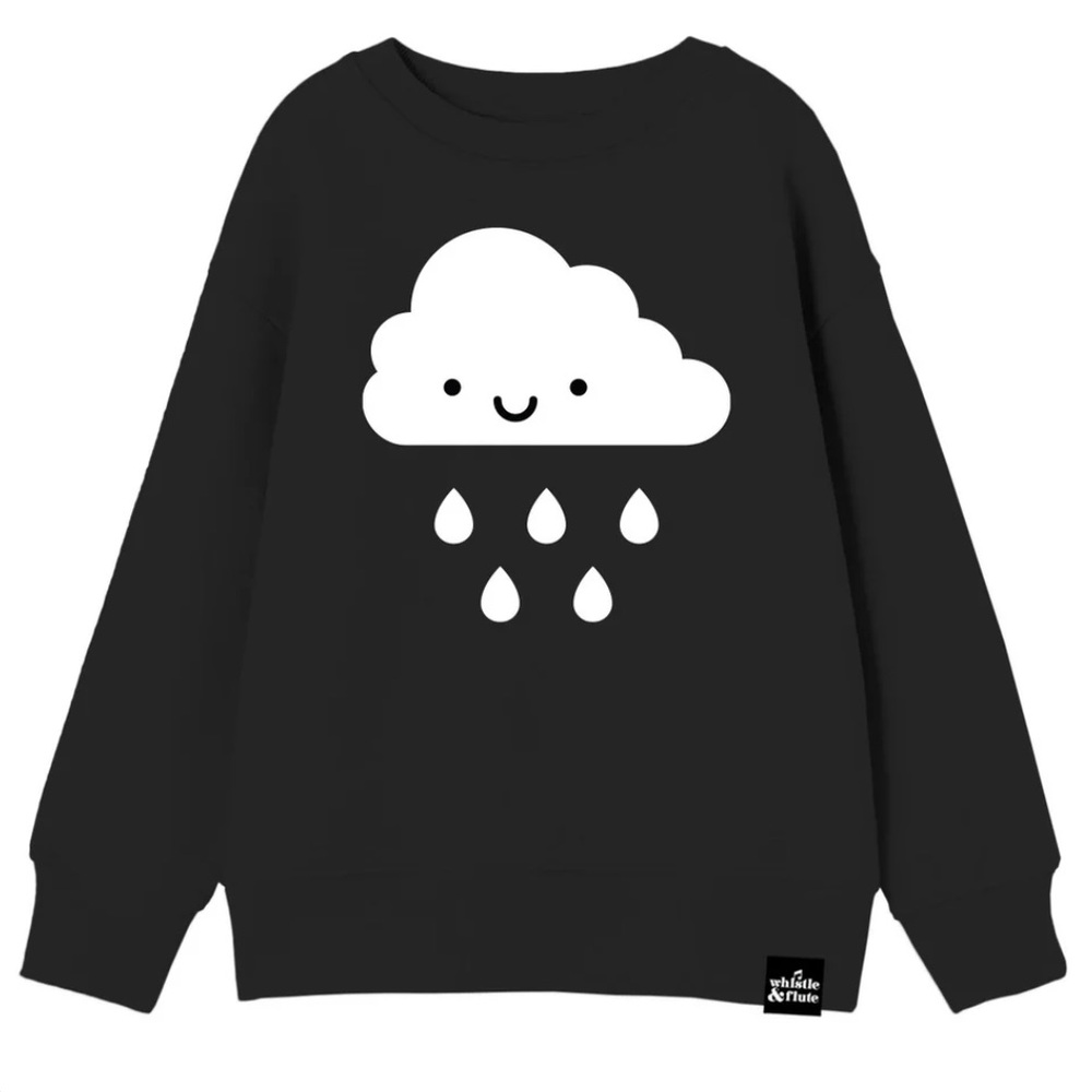 Whistle & Flute Kawaii Cloud Sweatshirt 🌧️
